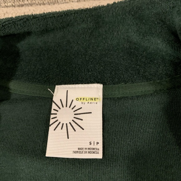 Aerie offline Terry 1/4 zip - Picture 4 of 5